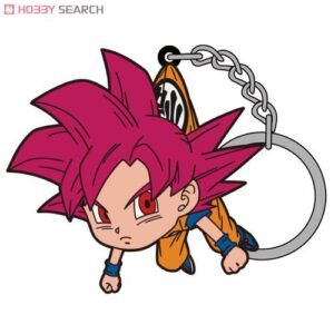 Dragon Ball Super Goku Tsumamare Key Ring (Super Saiyan God Ver.) (Anime Toy) 商品画像1