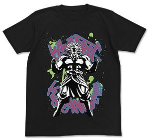Dragon Ball Z Broly T-Shirt Black XL (Anime Toy)