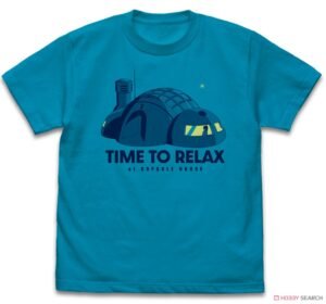 Dragon Ball Capsule House T-Shirt Turquoise Blue L (Anime Toy) 商品画像1